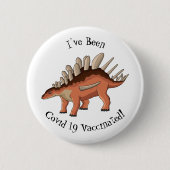 Kentrosaurus-Cartoon Button (Vorderseite)