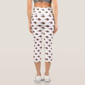 Kentrosaurus-Cartoon Capri Leggings (Rückseite)
