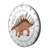 Kentrosaurus-Cartoon Dartscheibe (Vorderseite rechts)