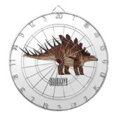 Kentrosaurus-Cartoon Dartscheibe (vorne)
