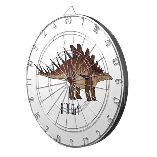 Kentrosaurus-Cartoon Dartscheibe (Vorderseite rechts)