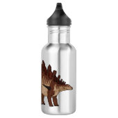 Kentrosaurus-Cartoon Edelstahlflasche (Rechts)