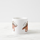 Kentrosaurus-Cartoon Espressotasse (Vorderseite)