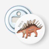 Kentrosaurus-Cartoon Flaschenöffner (Vorderseite)