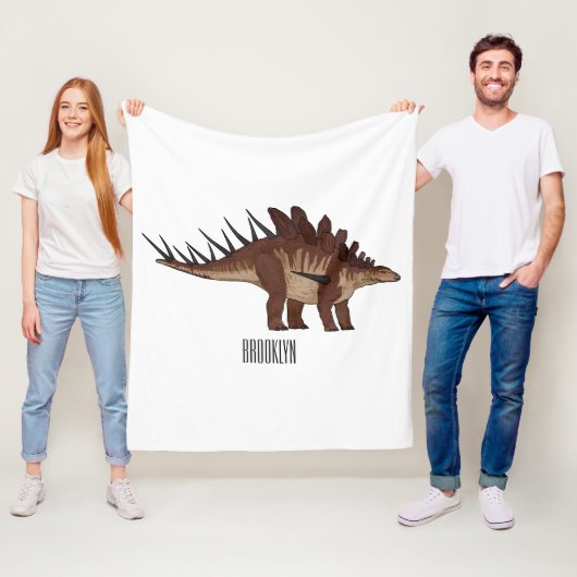 Kentrosaurus-Cartoon Fleecedecke (Beispiel)