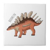 Kentrosaurus-Cartoon Fliese (Vorderseite)