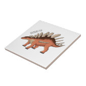 Kentrosaurus-Cartoon Fliese (Seite)