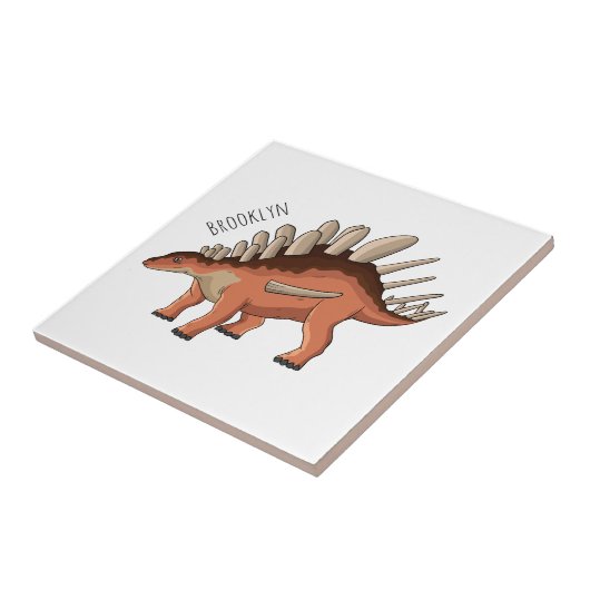 Kentrosaurus-Cartoon Fliese (Seite)