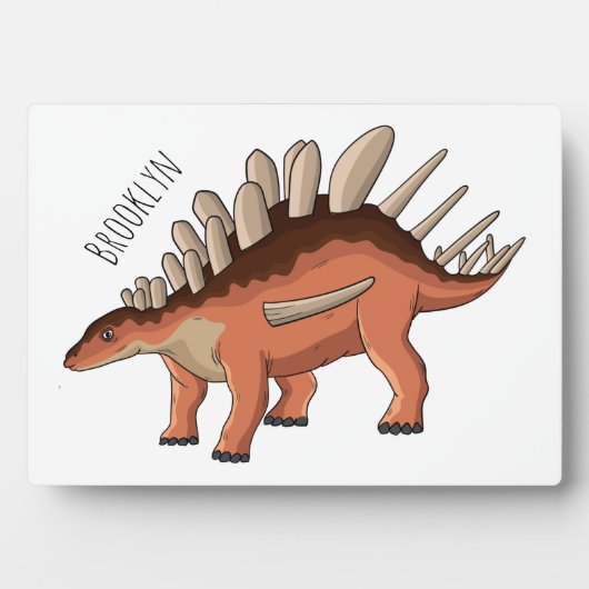 Kentrosaurus-Cartoon Fotoplatte (Vorderseite)