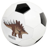 Kentrosaurus-Cartoon Fußball (Dreiviertel)