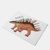 Kentrosaurus-Cartoon Fußmatte (Schrägansicht)