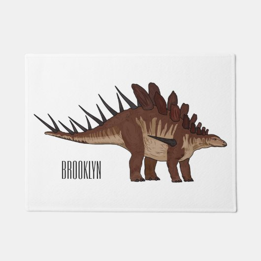 Kentrosaurus-Cartoon Fußmatte (Vorderseite)