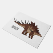Kentrosaurus-Cartoon Fußmatte (Schrägansicht)