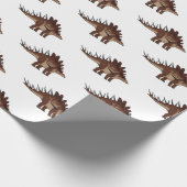 Kentrosaurus-Cartoon Geschenkpapier (Ecke)