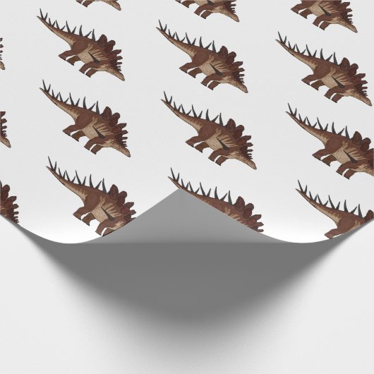 Kentrosaurus-Cartoon Geschenkpapier (Ecke)