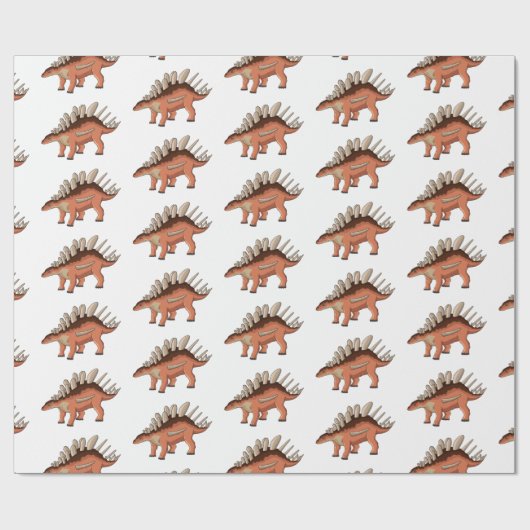 Kentrosaurus-Cartoon Geschenkpapier (Flach)