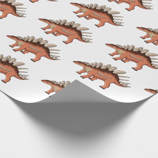 Kentrosaurus-Cartoon Geschenkpapier (Ecke)