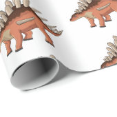 Kentrosaurus-Cartoon Geschenkpapier (Rolleneckpunkt)