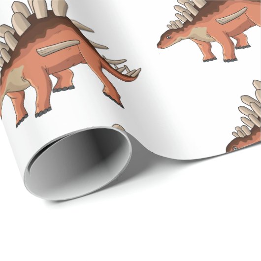 Kentrosaurus-Cartoon Geschenkpapier (Rolleneckpunkt)