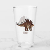 Kentrosaurus-Cartoon Glas (Rückseite)