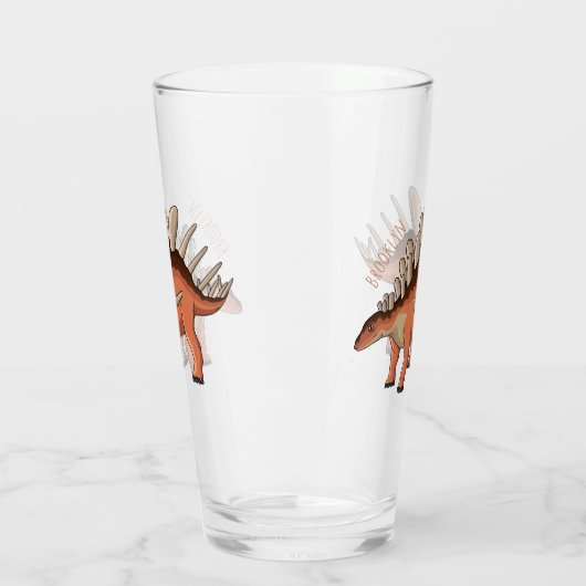 Kentrosaurus-Cartoon Glas (Links)