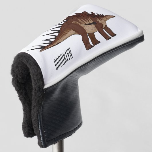 Kentrosaurus-Cartoon Golf Headcover (3/4 Vorderseite)