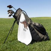 Kentrosaurus-Cartoon Golfhandtuch (Gras)