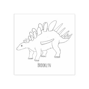 Kentrosaurus-Cartoon Gummistempel