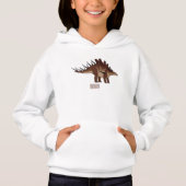 Kentrosaurus-Cartoon Hoodie (Vorderseite)
