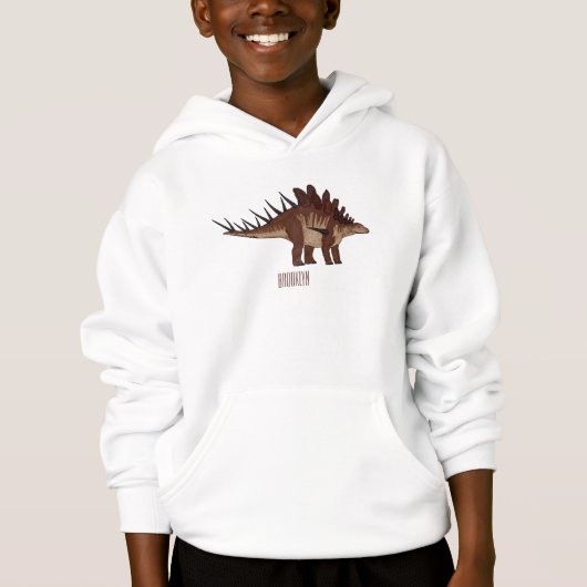 Kentrosaurus-Cartoon Hoodie (Vorderseite)
