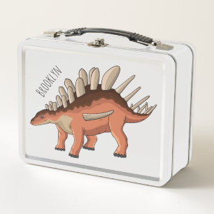 Kentrosaurus Cartoon-Illustration Metall Brotdose