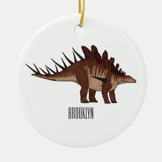 Kentrosaurus-Cartoon Keramik Ornament (Vorne)