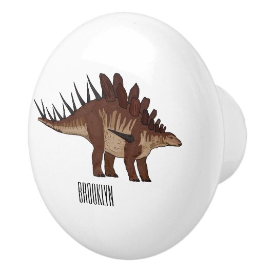 Kentrosaurus-Cartoon Keramikknauf (Rechts)