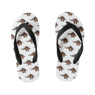 Kentrosaurus-Cartoon Kinderbadesandalen