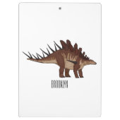 Kentrosaurus-Cartoon Klemmbrett (Rückseite)