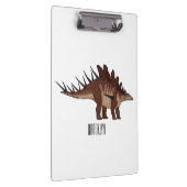 Kentrosaurus-Cartoon Klemmbrett (Rechts)