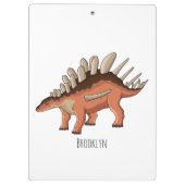 Kentrosaurus-Cartoon Klemmbrett (Rückseite)