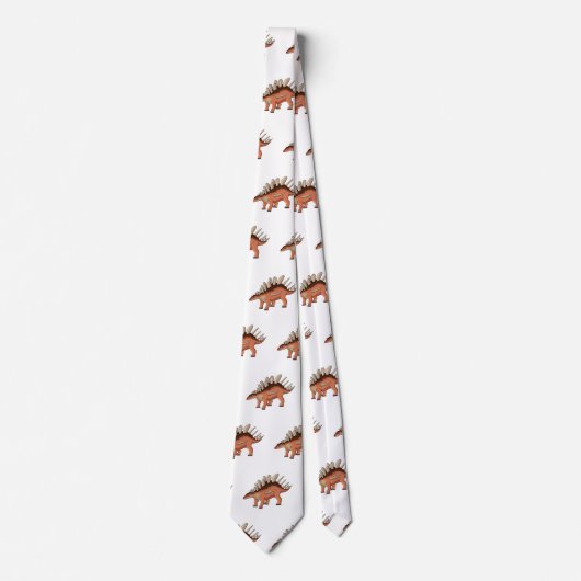 Kentrosaurus-Cartoon Krawatte (Vorderseite)