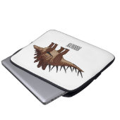 Kentrosaurus-Cartoon Laptopschutzhülle (Vorne Knopf)