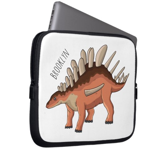 Kentrosaurus-Cartoon Laptopschutzhülle (Vorne Rechts)