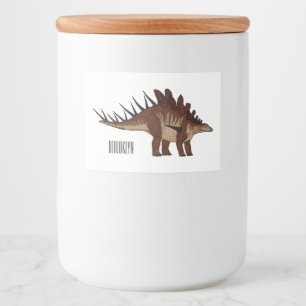 Kentrosaurus-Cartoon Lebensmitteletikett