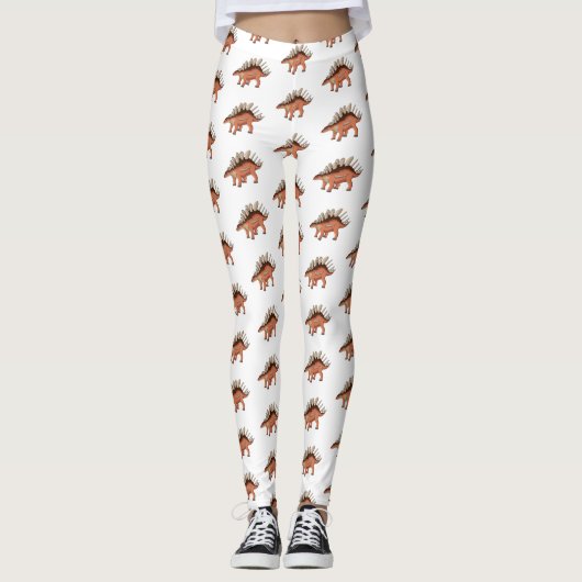 Kentrosaurus-Cartoon Leggings (Vorderseite)