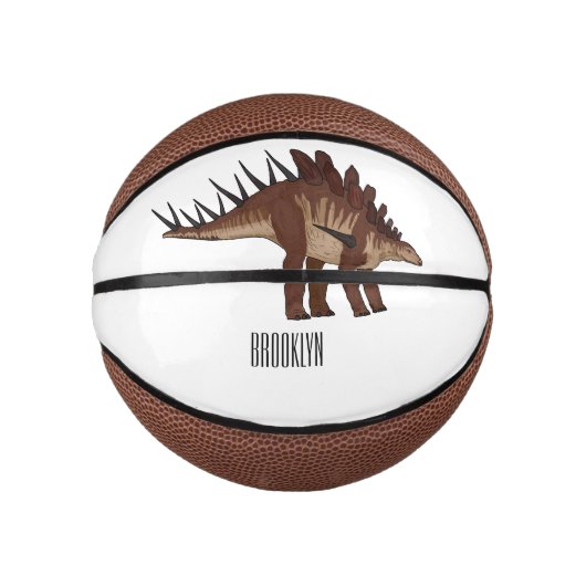 Kentrosaurus-Cartoon Mini Basketball (Vorderseite)