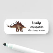 Kentrosaurus-Cartoon Namensschild (Beispiel)