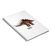 Kentrosaurus-Cartoon Notizblock (Rechte Seite)