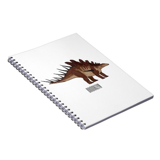 Kentrosaurus-Cartoon Notizblock (Rechte Seite)