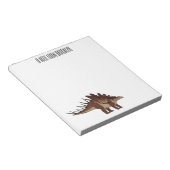 Kentrosaurus-Cartoon Notizblock (angewinkelt)