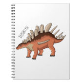 Kentrosaurus-Cartoon Notizblock (Vorderseite)