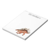 Kentrosaurus-Cartoon Notizblock (Rotiert)