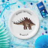 Kentrosaurus-Cartoon Pappteller (Party)